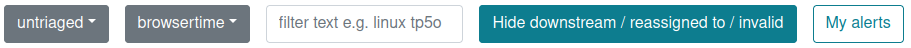 Alerts view toolbar