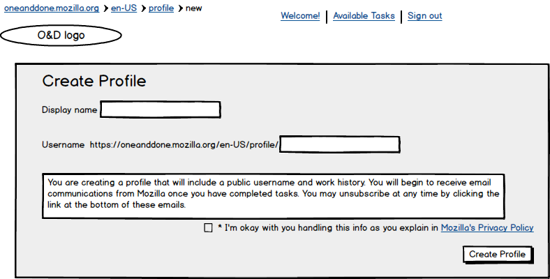 Create Profile