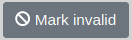 Alert bottom toolbar invalid