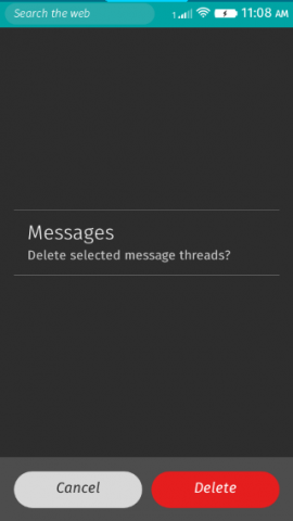 User should always confirm deletion