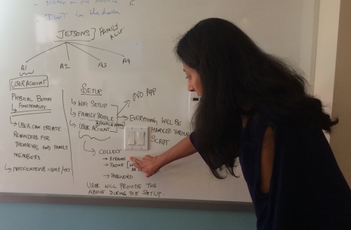 Preeti at whiteboard.JPG