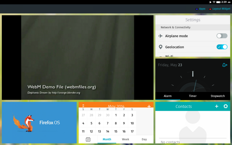 prototype of homescreen stingray