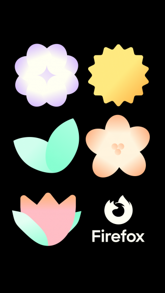 File:Firefox Flowers Wallpaper Mobile Dark.png
