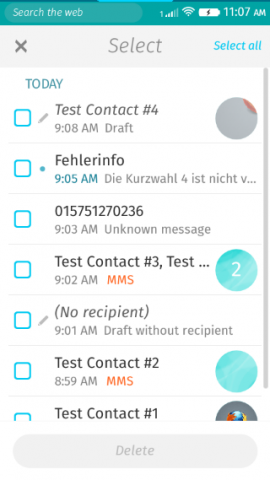 Inbox Panel in Edit Mode