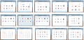 Grid concepts with icons