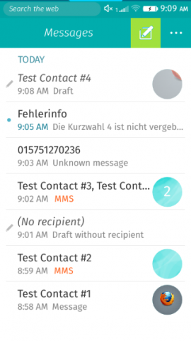Tap on New Message button