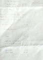 Blurry receipt is also not recommended.