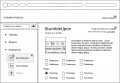 Basic two-panel accordian design - gives expanded information and additional add-on actions in right panel, with inventory on left.