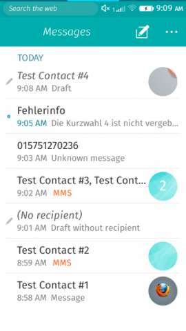 Has messages